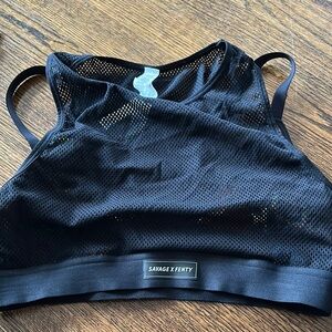 Savage X Fenty Black Mesh Bralette XL